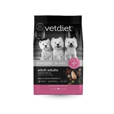 Vetdiet 成犬皮膚與腸胃健康鮭魚配方寵物主食乾糧, 2.72kg, 1個, 小型犬鮮雞/消化美膚