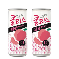 쿨피스 복숭아맛 xx () 제로 안전박스, 230ml, 2개