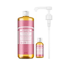 닥터브로너스 캐스틸 솝 체리블라썸 950ml+60ml+펌프 세트, 1개