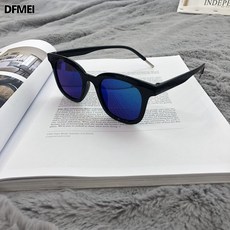 DFMEI 港風復古橘色方框墨鏡女潮韓國ins小臉眼鏡情侶街拍凹造型太陽鏡