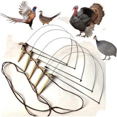 닭 꿩 야생 오리 자고기 청둥오리용 전문 새 함정 새의 발을 묶는 것은 그들을 다치게 하지 않습니다, [02] 5 PCS