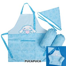 에스컴퍼니 앞치마 시나모롤 허니 토시 두건 3종 세트