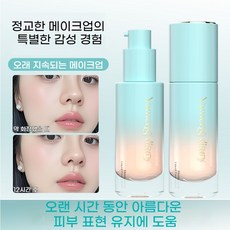 꿈의 일기 광채 보습 파운데이션 땀과 물에 강한 오래가는 커버력, 내추럴 컬러, 1개
