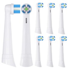 오랄비 iO 3/4/5/6/7/8/9/10 시리즈 얼티밋 클린 전동 칫솔과 호환되는 교체용 칫솔 헤드 8팩 오랄비 iO 전동 칫솔용(화이트), 오랄비 iO 3/4/5/6/7/8/9/10 시리즈 얼티
