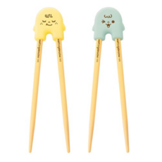 마더스콘 라이스투씨유 교정젓가락 2종 세트, 2세트, 헬퍼 + 젓가락M 2P, Yellow (옐로우) + Mint (민트)