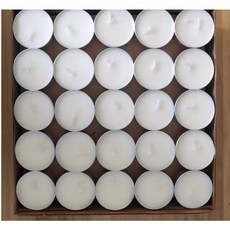 스마일 식물성 천연 팜유 팜왁스 티라이트 캔들 냄새없음 미니 양초 4시간 100 개입, 100개, 14g, 무향