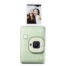 후지필름(FUJIFILM) 인스턴트 카메라/스마트폰 프린터 인스탁스 미니 리플레이 그린 INS LIPLAY C GREEN VN, 후지필름 인스탁스 미니 리플레이 하이브리드 카메라 말차