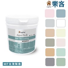 樂客磁磚漆 - 浴室牆壁磁磚改色、衛浴防水翻新，1kg, 極地白,1kg, 1個