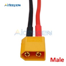 XT60 암수 커넥터 하우징 0cm 실리콘 와이어 4AWG XT 60 플러그, XT60 수컷 단품 4AWG 실리콘 와이어