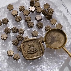 개가방 꽃 모양 씰링 왁스 비즈 카드 봉투 결혼식 초대장 선물 포장 장식에 적합, 1개, 17. A17