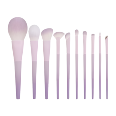 테일스타 메이크업 브러쉬 10종 세트 + 세척 건조 수납통, 1개, 퍼플