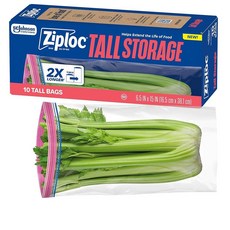 Ziploc 톨 식품 보관 가방 10개, Ziploc 톨 식품 보관 가방, 10개
