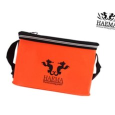 크릴백 해마 다용도 접이식 오렌지 밑밥통 35cm, 접이식35CM배수구없음