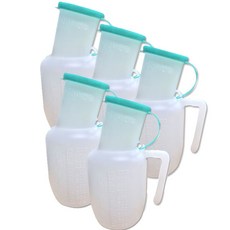 간이 소변통 남성용 휴대용 소변기 환자 요양 간병 오줌통, 5개