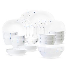 Bacile 歐式洋甘菊10人份碗盤組 44p, 混色, 居家餐具組 44p, 1套