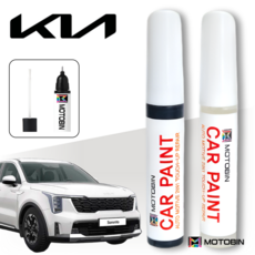 기아 쏘렌토 더뉴쏘렌토 올뉴쏘렌토 MQ4 쏘렌토R 페인트 붓펜 자동차 도색, SWP 스노우 화이트펄, 1개