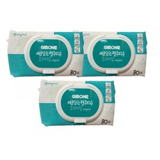 기본에 세균닦는 행주 티슈 캡형(패키지 리뉴얼 ), 80개입, 3개
