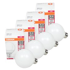 歐司朗 LED 球泡 8W * 4ea, 黃光色, 4個