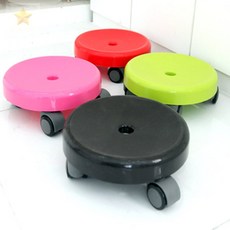 360도 회전 그린 플라스틱바퀴의자