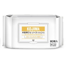 KOJIMA寵物全效護理濕巾 銀離子濕紙巾 80抽 犬貓用 寵物清潔濕巾，溫和無酒精配方，呵護毛孩肌膚, 1個