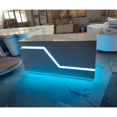 中島 橢圓形發光展示櫃 智能科技造型異形化妝品櫃臺, 1200*600*900