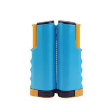 휴대용 탁구 네트 커버 게이지 개폐식 탁구 세트 캐처 랙 조정 가능한 도구 야외 홈 스포츠 클립온, 03 Yellow blue