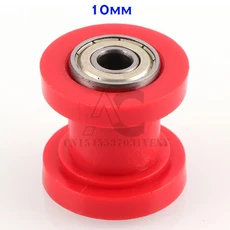 [호환] 8mm 10mm 휠 텐셔너 가이드 드라이브 체인 롤러 풀리 ATV XR CR Enduro 오토바이 모터크로스 피트, [01] red-10mm, 1개