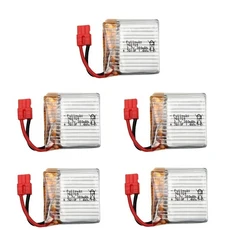 SYMA X21 x26 X26A 드론 배터리 예비 부품 RC 쿼드콥터 액세서리 3.7V 380mAh 업그레이드 (5in1 충전기 포, 06 5PCS