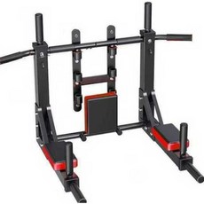 풀업바 턱걸이 벽부착형 치닝디핑 딥스바 운동기구, 상세페이지 참고, 블랙