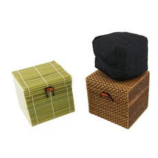 BambooMN 과립 대나무 숯 냄새 흡수 백 장식용 10.2cm4인치 그린 및 브라운 박스 2세트 419510, 2, 모음 A