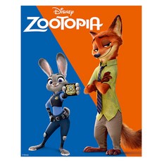 디즈니 주토피아 보석십자수 캔버스 40x50cm DBS026, 1개, 혼합색상