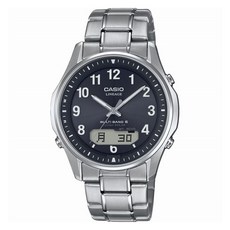 CASIO 卡西歐 男款Lineage系列Multiband 6 Tough鋼帶太陽能電波金屬腕錶 LCW-M100TSE-1A2JF