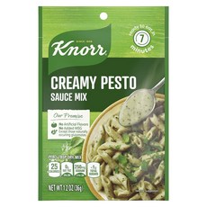 Knorr 소스 믹스 파우더 가루 크노르 크리미 페스토 파스타 심플 식사와 반찬용 인공 향료 없음 첨가 MSG 1.2온스, 36g, 1개