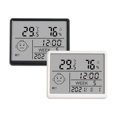 랩앤툴스 신생아 스마일 온습도계, 1개, 스마일 온습도계 화이트