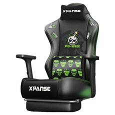 Xpanse【潮流塗鴉】電競椅 人體工學潮流設計手工刺繡 辦公椅電腦椅家用沙發電競椅 附頭枕腰靠, X19-潮流塗鴉刺繡-軟面扶手