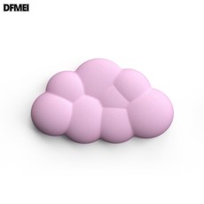 DFMEI 雲朵鍵盤手託記憶棉硅膠皮質鼠標墊子護腕墊手腕託, 1個, 粉色：短款:如圖