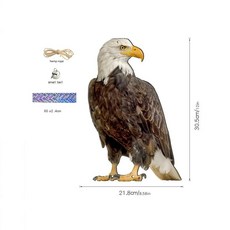 가짜 올빼미 장식 벨 조류 퇴치 허수아비 방수 걸이식 새 공포 장치 직사각형 퇴치기 발코니, 4. 5, 1개