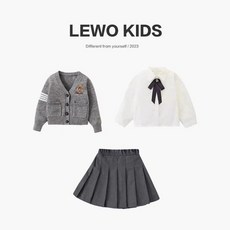 兒童JK制服套裝 女童學院風春秋款 裙子 小女孩外出服