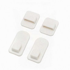 거실벽면 거치용 붙이는 리모컨걸이 무타공 다용도 수납후크 2p