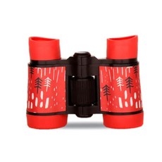 망원경 어린이 쌍안경 고배율 고화질 장난감 과학 및 교육 교육 만화 야외 4X30, 4)Red, 1
