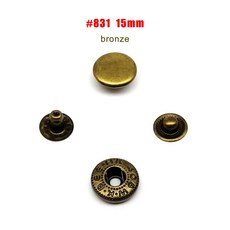 25 세트 655 633 831 201 금속 바느질 없음 스냅 패스너 버튼 프레스 포퍼 스터드 가죽 가방 의류 자켓 수리 리벳 DIY 류