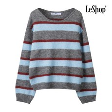 르샵 컬러 블록 라운드넥 니트 BPAKP008A 221180