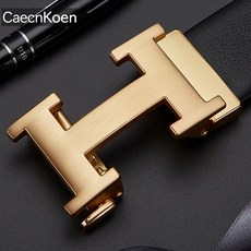 CaecnKoen 商務休閒皮帶 真皮長腰帶男士高品質 自動扣皮帶 牛皮腰帶 2024新款潮商務休閒男士腰帶牛皮褲帶