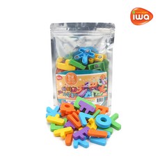 비앤씨 아이와 자석놀이_한글 영어 숫자 택1 리필 교구 한글 숫자 알파벳 대문자 소문자, 1개