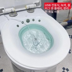 픽랩마켓 진공좌욕기 여성좌욕기 좌욕, 1개, 화이트그린 USB 전기 세척 [신형 1단계]