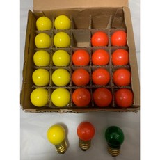 節能燈泡 彩色燈泡 裝飾燈泡, 1個, 富山高級燈泡-綠,全亞高級燈泡 120V 5W