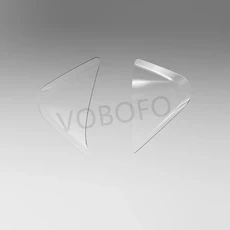 ZONTES 150D D 오토바이 개조 다리 앞 유리 가드 보드 측면 액세서리, 01 Transparent