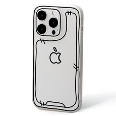 JXH 스케치 심플 무광 반투명 풀커버 스마트폰 케이스