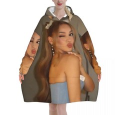 아일리바 싱어 투어 블랭킷 후디 웨어러블 대형 포켓 수면 가방 부드럽고 아늑한 원지, 7. 13