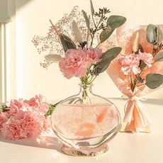 [꽃다발+쇼핑백] 모먼트 카네이션 디퓨저 160ml, 탠저린 시더우드, 핑크, 1개 탠저린 시더우드, 핑크, 1개